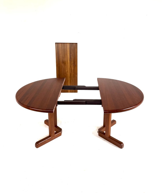 Image 1 of Vintage extendable Danish teak dining table '70s