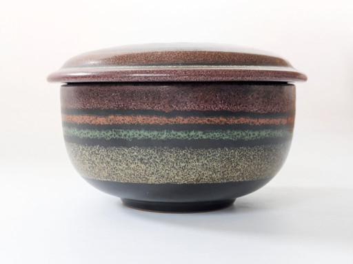 Vintage 1970s Ceramic Lidded Box | KMK Gerona West German Pottery