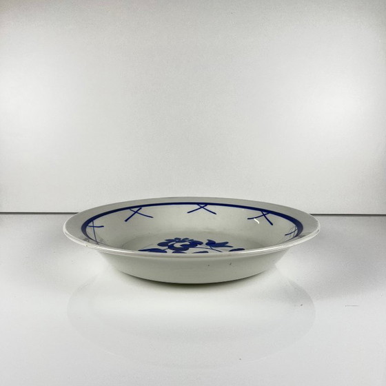 Image 1 of Porcelain salad bowl "Fontainebleau" from Gien, early 20th century