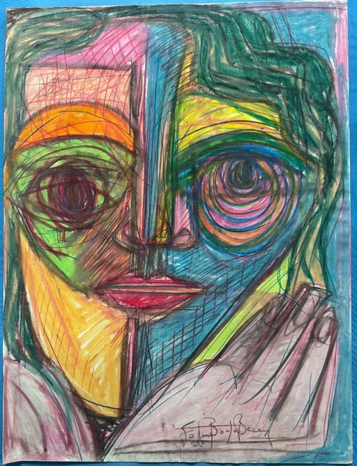 Patrick Boudon - Original unique piece 60x45cm | Studio note | Catawiki Provenance