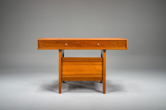 Image 1 of Mid-Century Modern Teak Schreibtisch, 1980er Jahre
