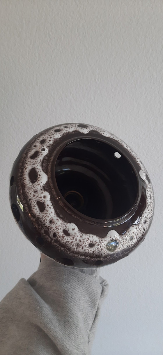 Herda Fat Lava Pendant Lamp, 70s vintage ceramic (photo 8 of 10)