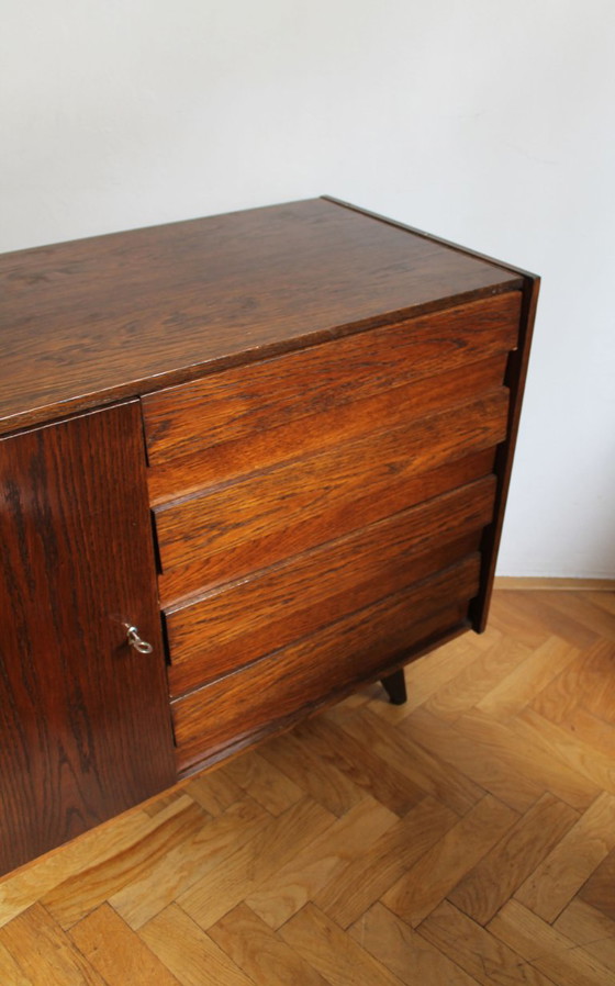 Jiří Jiroutek U-458 Sideboard – Oak – Interiér Praha – 1972 – Interier Praha, Wood (photo 11 of 17)