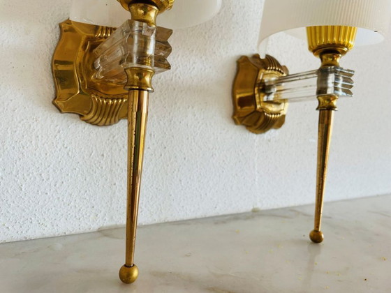 Image 1 of Coppia di applique da parete in stile Mid Century Modern