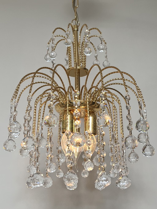 branded SWAROVSKI STRASS chandelier pendant lamp vintage