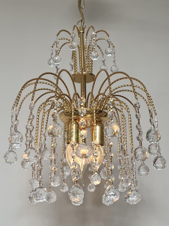 Image 1 of branded SWAROVSKI STRASS chandelier pendant lamp vintage