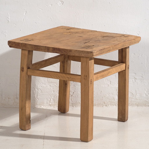 Antieke vierkante lage tafel (ca. 1900) #6