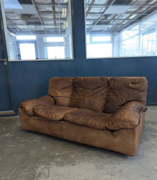 Divano Brunotti vintage a 2 posti, italiano, anni '70