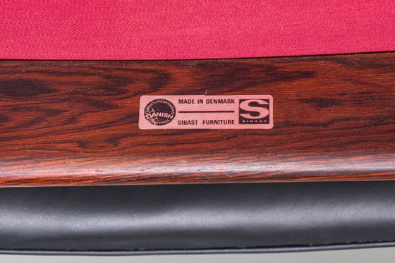Image 1 of Dänische Modell 431 Sessel aus Leder von Arne Vodder für Sibast Møbler, 1960er, 4er-Set