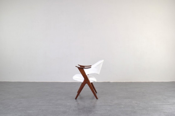 Norwegian Teak Armchair Model Blinken by Sigurd Ressell for Rastad & Relling, 1950s. – Dining chairs, Textile (photo 4 of 11)