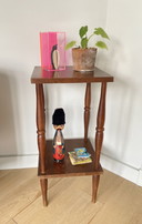 Vintage wooden plant table - side table