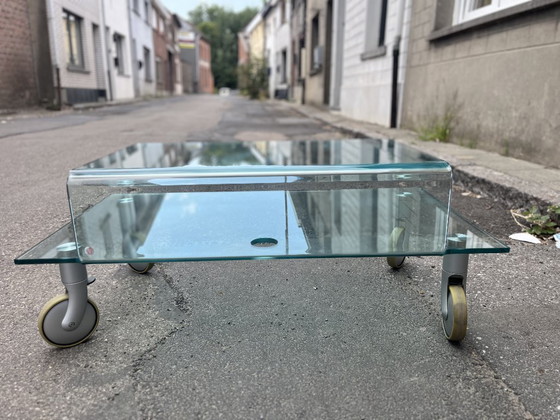 Image 1 of Table basse en verre Fiam, années 1980