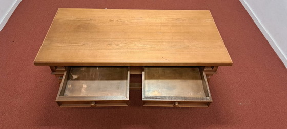 Image 1 of Classic wooden coffee table with drawers – solid & timeless