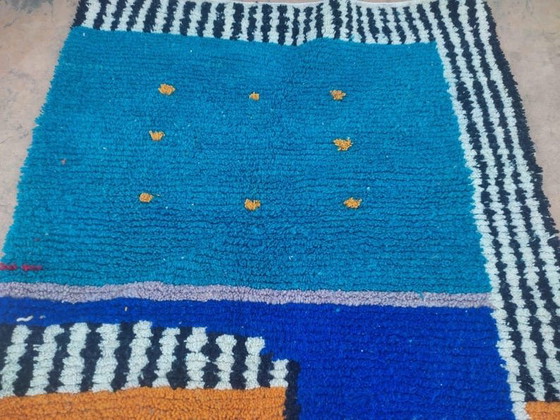Image 1 of Traditioneller handgeknüpfter Teppich aus reiner Wolle, 2/3 m
