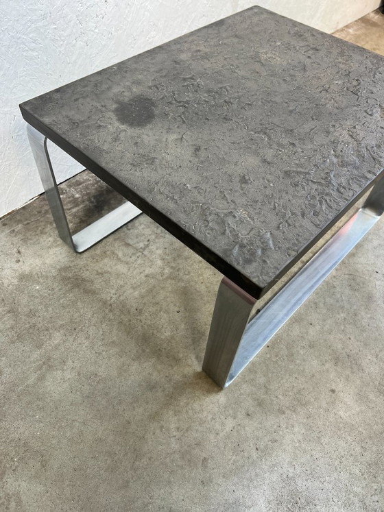 Image 1 of Set of Vintage Coffee Tables, Slate, Peter Draenert, Belgium, 1970s