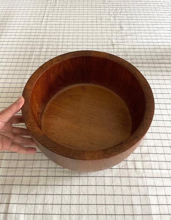 Ciotola XXL in Teak Mid Century Nissen Bowl Anni '60 Vintage Scandi – Ciotole, Wood (photo 15 of 22)