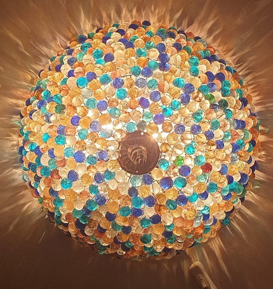 Grand plafonnier en verre de Murano en forme de raisin (37 cm) – Glass, Metal (photo 2 of 30)
