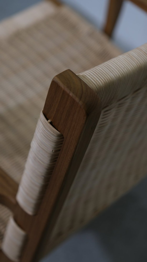 Image 1 of Valbona Lounger – massief teak met handgeweven koord (showroommodel)