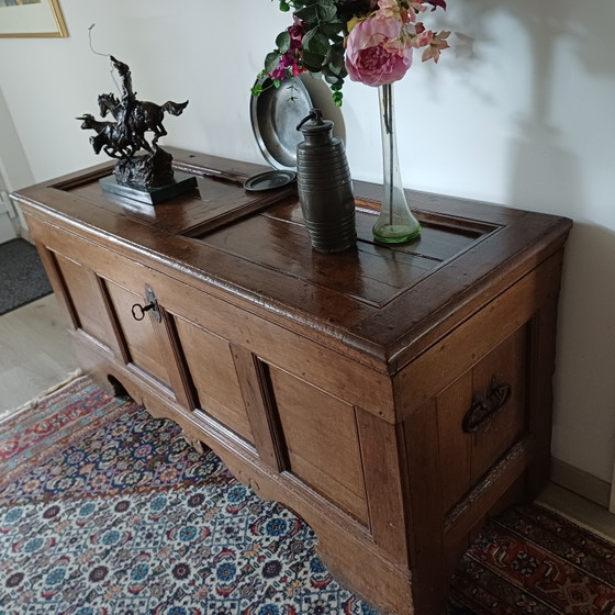 Image 1 of Coffre à couvertures ancien