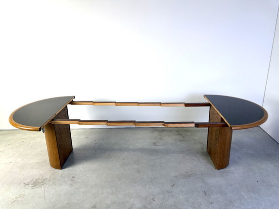 Tavolo da pranzo vintage XL allungabile di Rincklake Van Endert, anni '60 – Tavoli da pranzo, Plastica, Legno (photo 6 of 13)