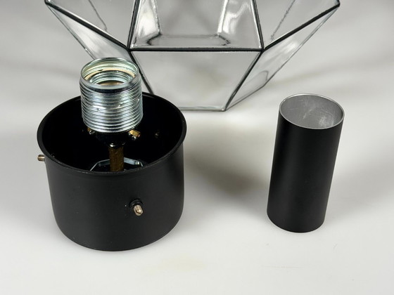 Image 1 of 1960s/70s Plafoniere ceiling lamp by Glashütte Limburg, Germany, Space Age