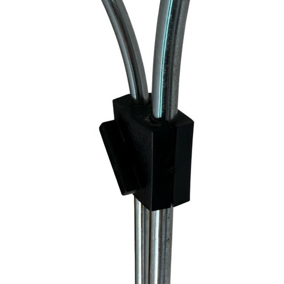 Image 1 of Dijkstra - Zeldzaam model - Space Age Design / MCM Vloerlamp met twee bogen - Gerookt Acryl