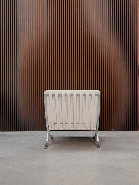 Image 1 of Knoll Barcelona Chair - Volo Leather White