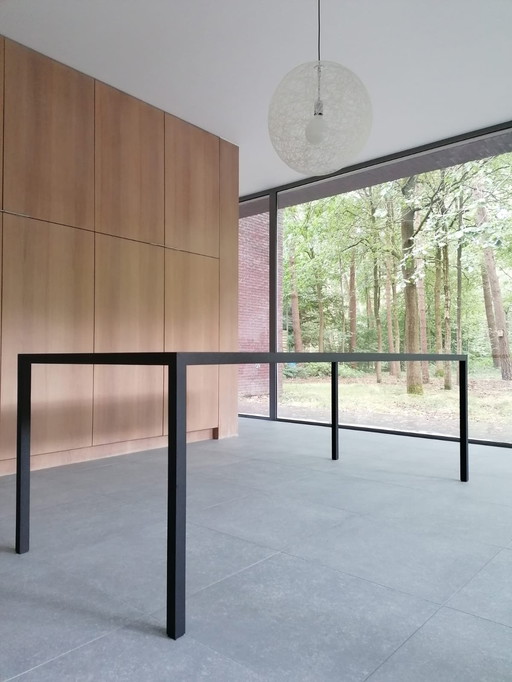 Table en bois carbonisé MDF Italia Tense