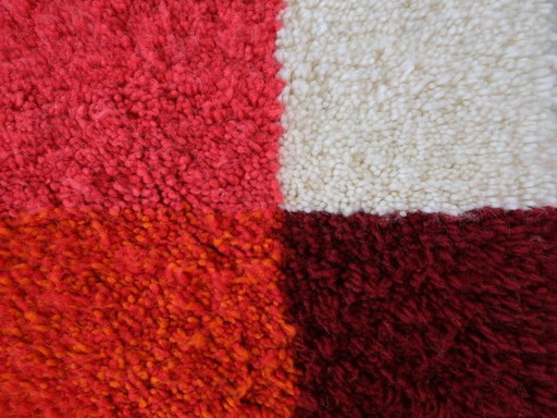 Tapis en laine naturelle tissé main artisanale 2/3 m – Ahrend, vloerkleden en tapijten, Wool (photo 2 of 7)