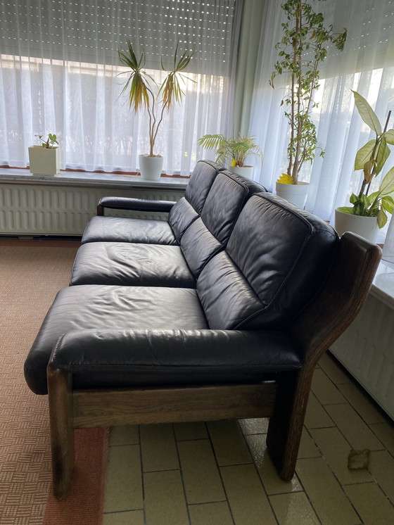 Image 1 of Set Durlet vintage (tre posti, due posti singoli e tavolino da caffè)