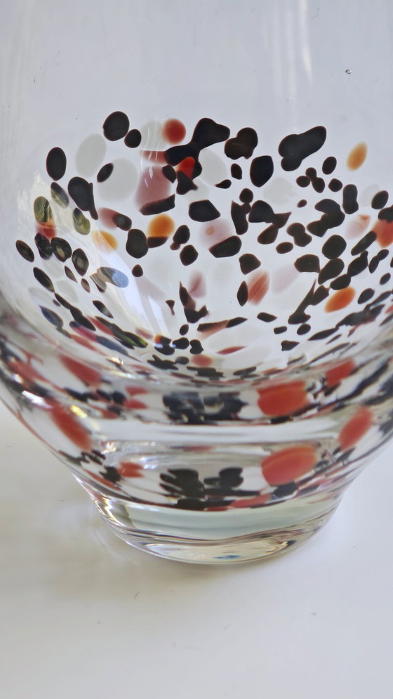 Image 1 of Bicchieri artistici messicani soffiati a mano con coriandoli