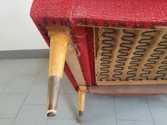 Image 1 of Vintage rockabilly fauteuil uit de jaren 50, te restaureren door DLG Steiner Arp Guariche.