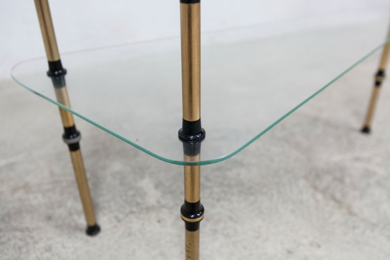 Image 1 of Étagère Présentoir Boulangerie Vitrine de Magasin en Verre et Laiton 1950