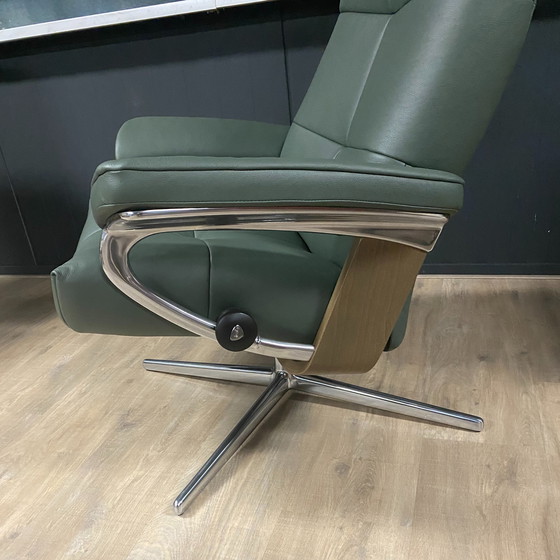 Image 1 of Sillón reclinable grande Stressless David con reposapiés