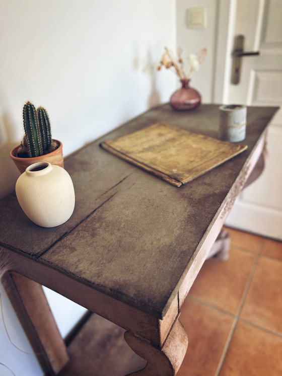 Image 1 of Splendida consolle in stile shabby chic con patina toscana.