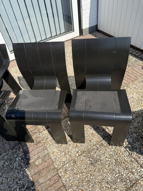 Image 1 of 5 Gijs Bakker stoelen. Opknappers 