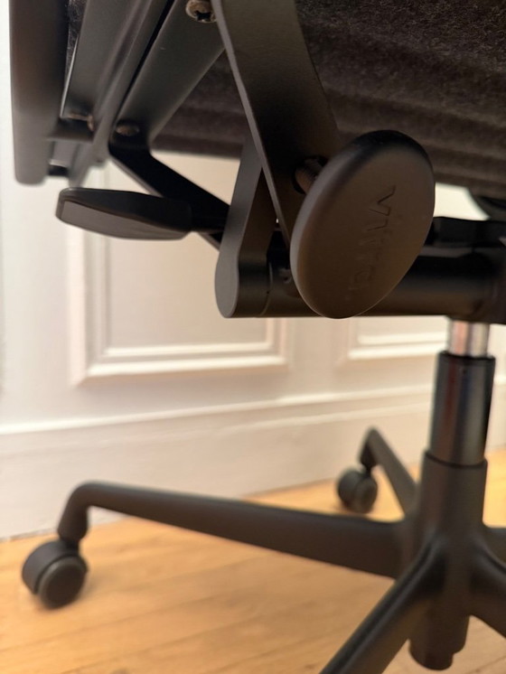 Image 1 of VITRA – EA 119 Office Chair, Anthracite Grey Fabric, Black Frame (2025)
