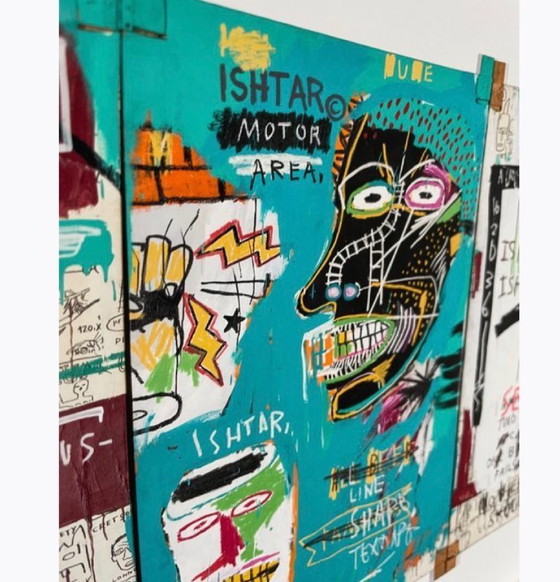 Image 1 of Jean-Michel Basquiat (1960–1988), Ishtar 1983, Gedruckt in Großbritannien. Lizenziert von Artestar New York.