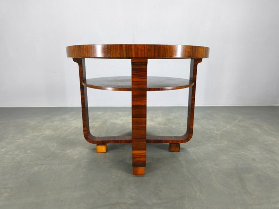 Image 1 of Tavolino da caffè Art Déco in noce impiallacciato, Cecoslovacchia, anni '30