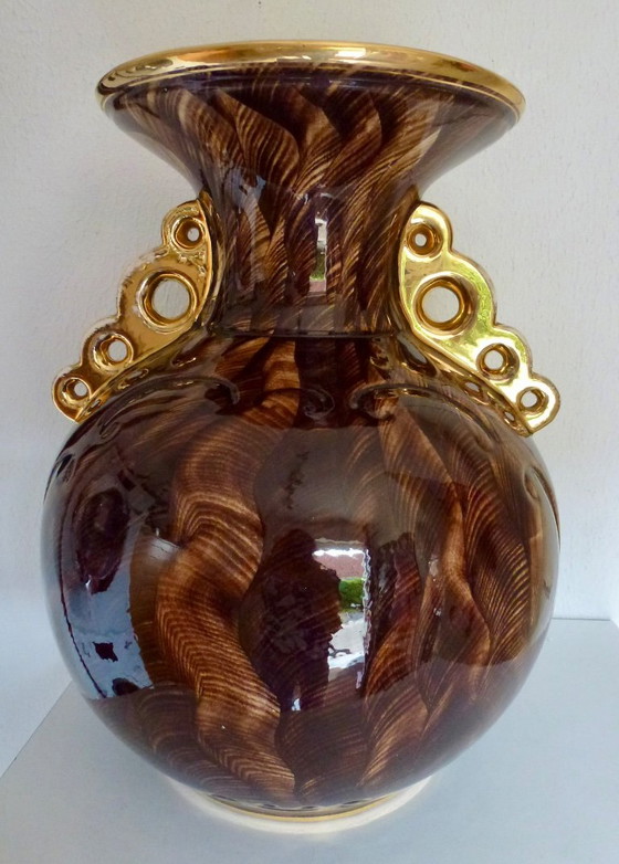 Zéér Grote Fragonard Vaas, In Uitstekende Staat. – Hubert Bequet, Vazen, Ceramic (photo 3 of 13)