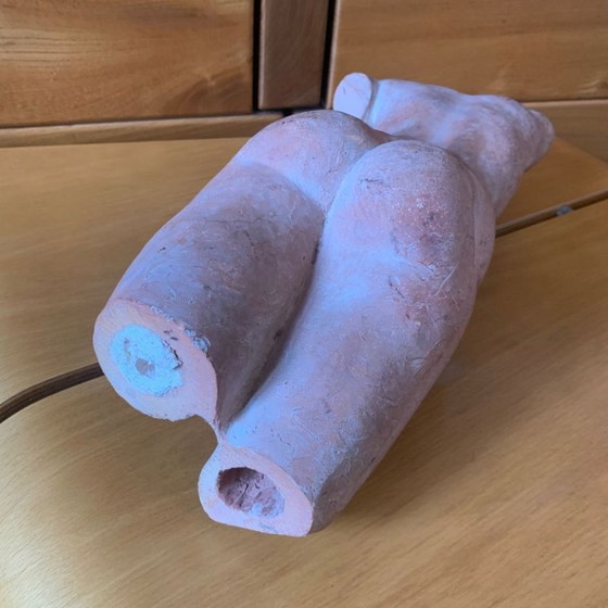 Terracotta female nude Sculpture signed Jean Portal, Ceramic, Beige, Vintage (photo 4 of 15)