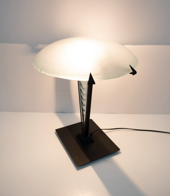 Image 1 of Post Modern Italian Murano Glass Mushroom Table Lamp, 1980s