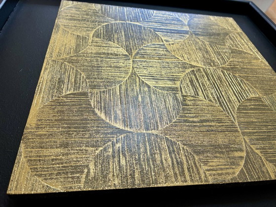 Image 1 of Dipinto di ventagli dorati