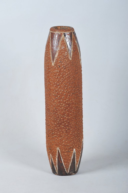 Original Mid-Century Vase, Ceramic, Well-Preserved Condition, Czech, 1940s – vazen