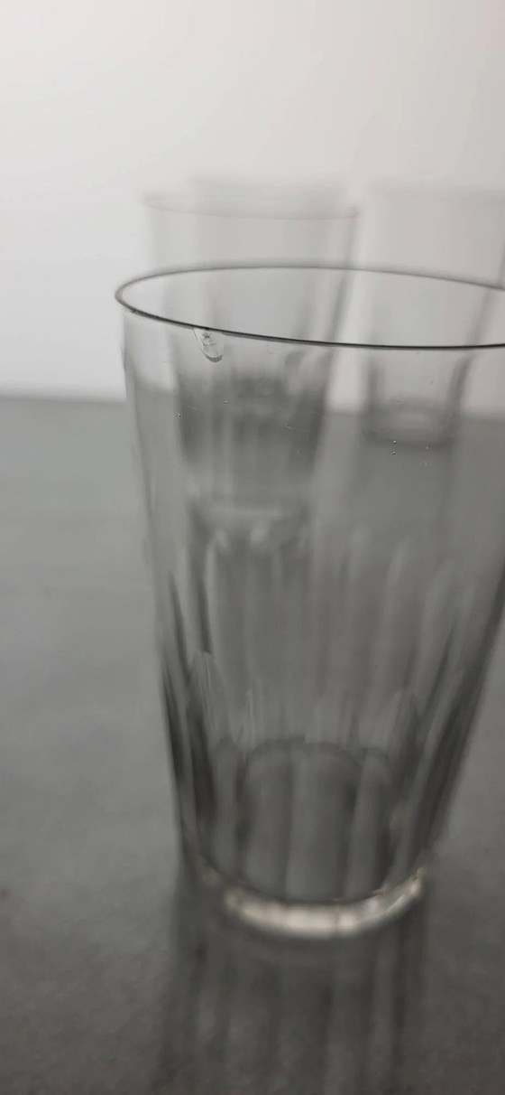 7 bicchieri da vino / Vodka 1930 – Bicchieri e caraffe, Crystal, Glass, Art Deco (photo 7 of 7)