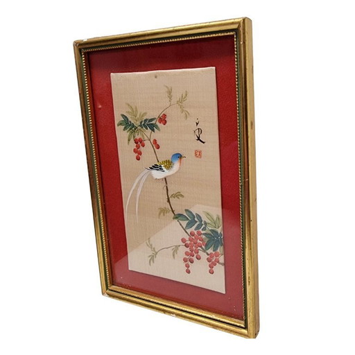 Vintage Chinese painting on silk