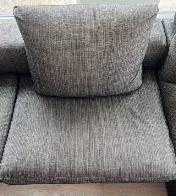 Image 1 of Divano angolare Flexform groundpiece in tessuto antracite categoria extra