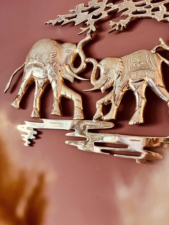 Image 1 of Piatto decorativo da parete in ottone