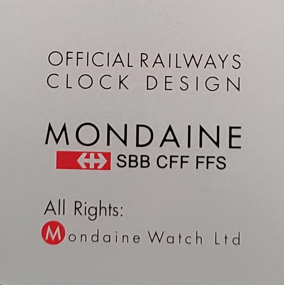 Image 1 of Mondaine Official Railway Clock Design