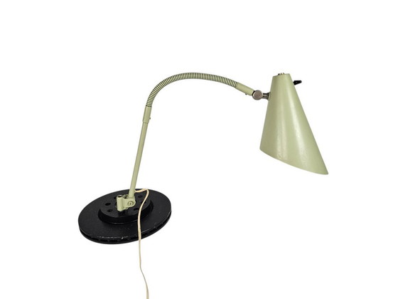 Image 1 of Hala Zeist - H. Th. Busquet - collo flessibile - lampada da tavolo - Bauhaus - anni '50